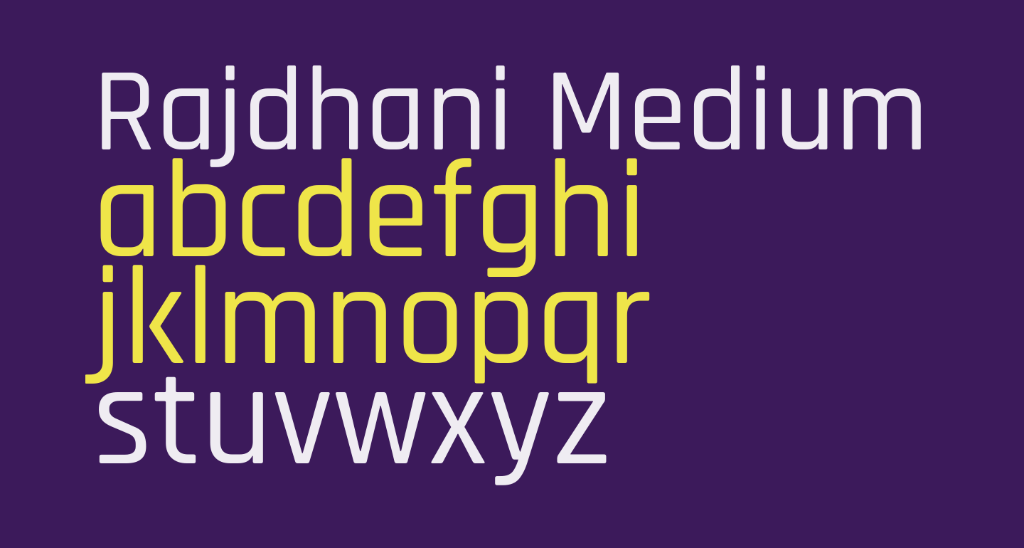 Rajdhani Medium free Font - What Font Is