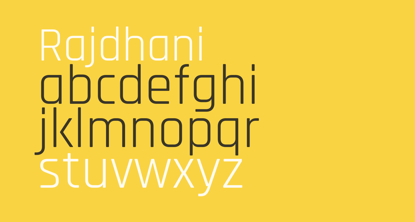 Rajdhani free Font What Font Is