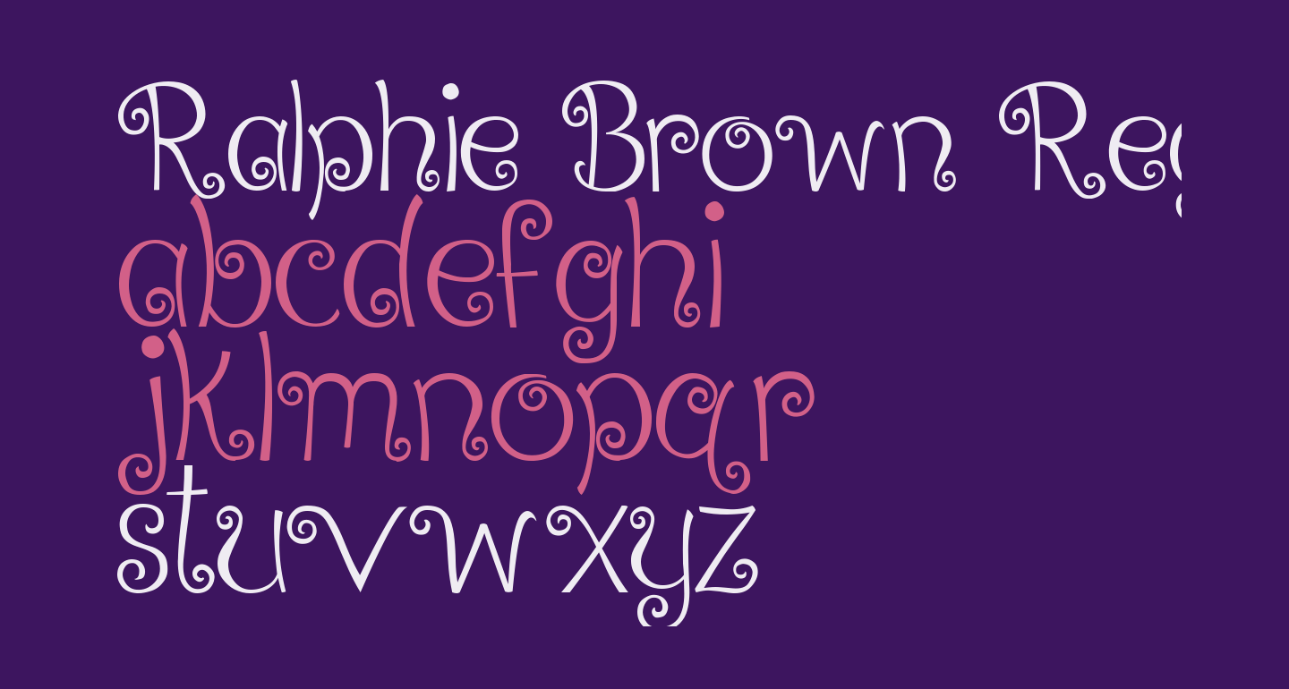 brown regular font brown regular font