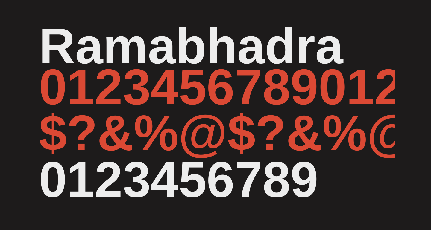 Ramabhadra free Font - What Font Is