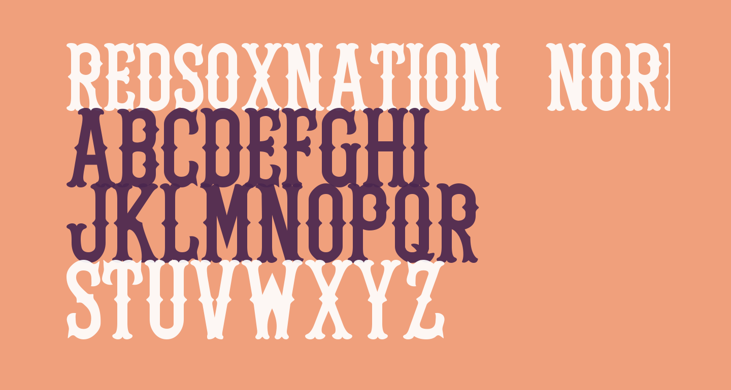 RedSoxNation Normal free Font - What Font Is