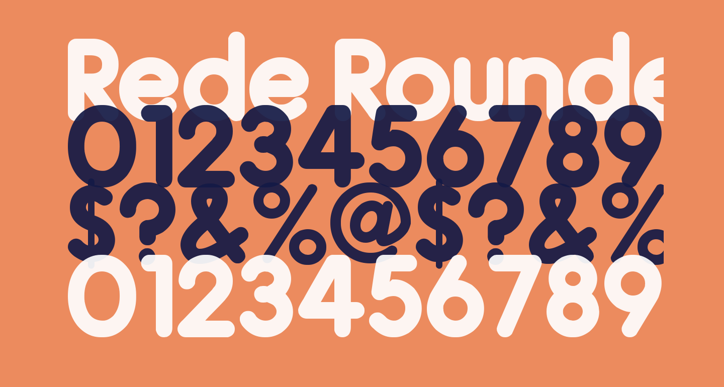 Rede Rounded F99 free Font - What Font Is