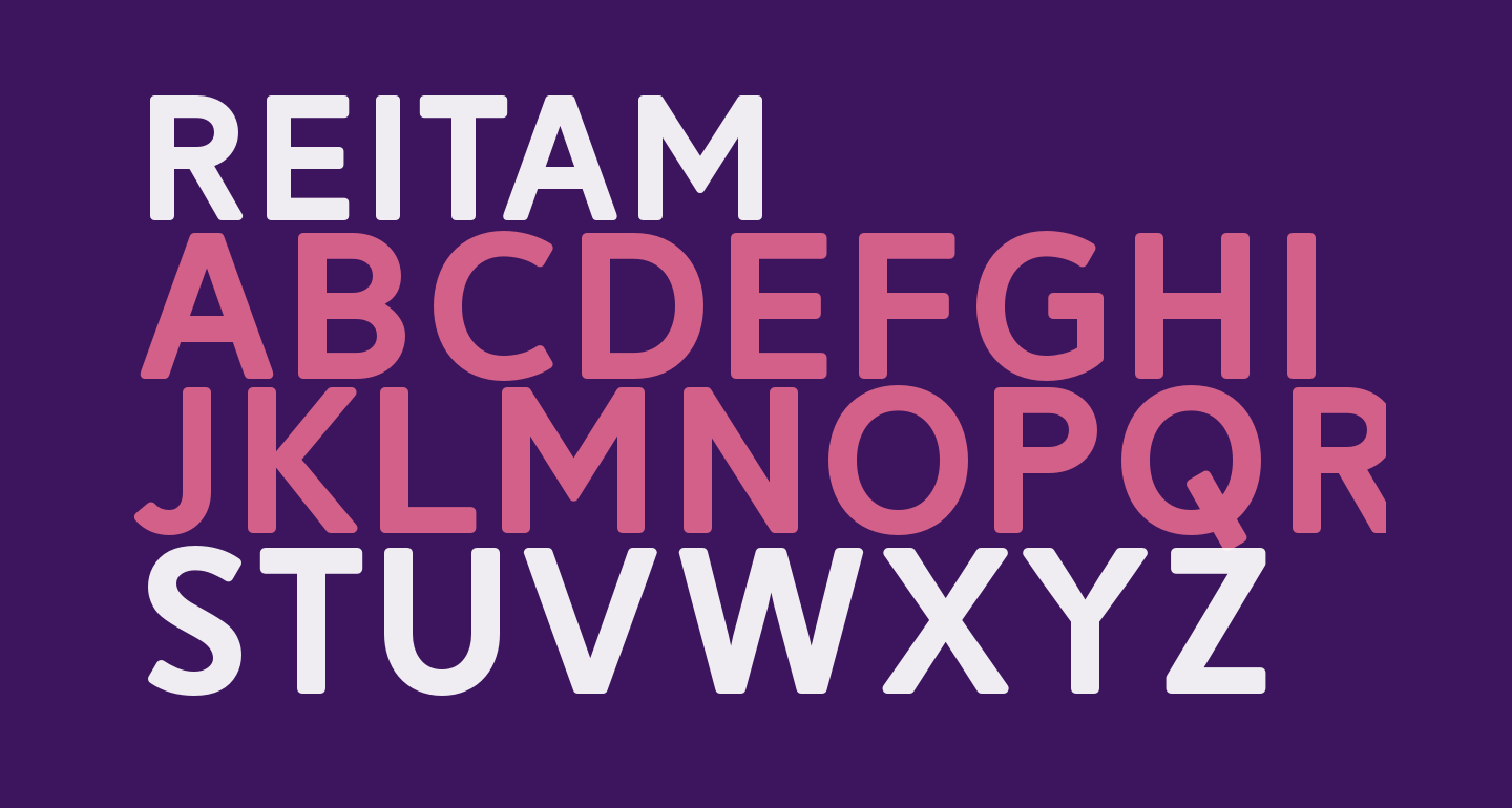 download reitam font in illustrator