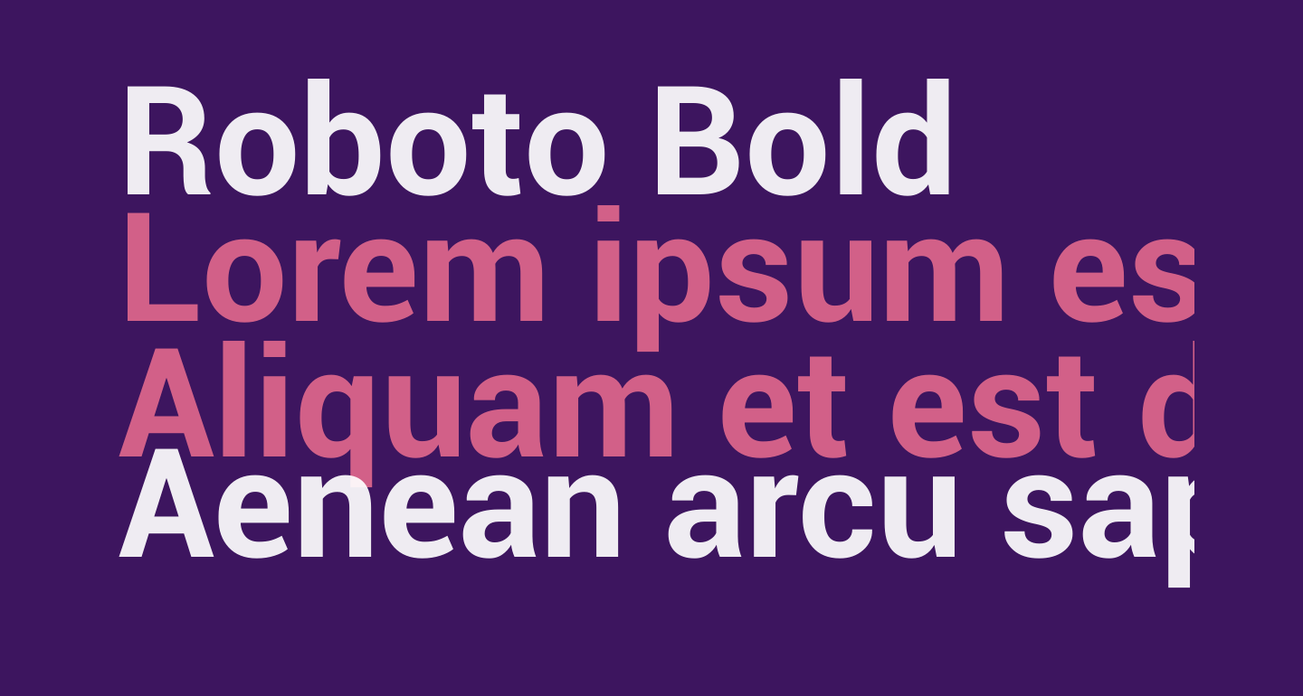 Roboto Bold free Font - What Font Is