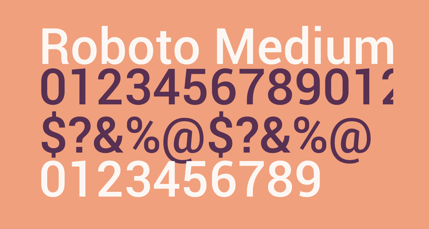 Roboto Medium free Font - What Font Is