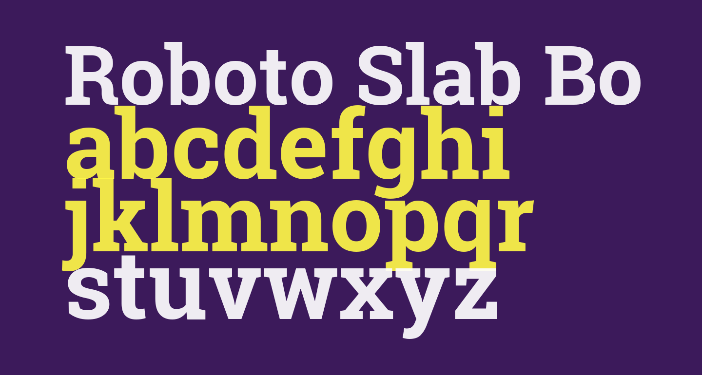 Roboto Slab Bold free Font - What Font Is