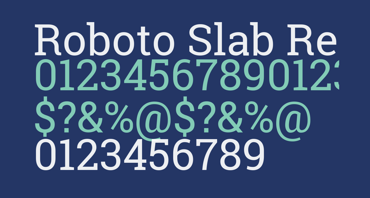 Roboto Slab Regular free Font - What Font Is