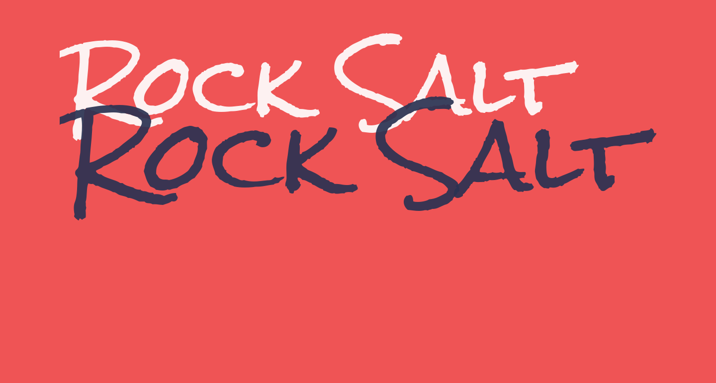 Rock Salt free Font What Font Is