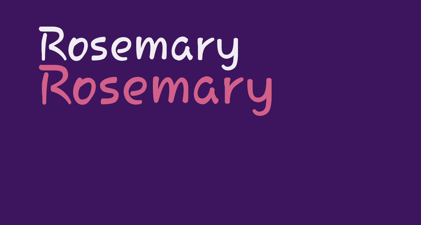 Rosemary free Font - What Font Is