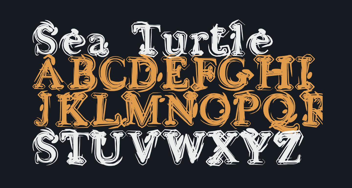 Sea Turtle free Font - What Font Is