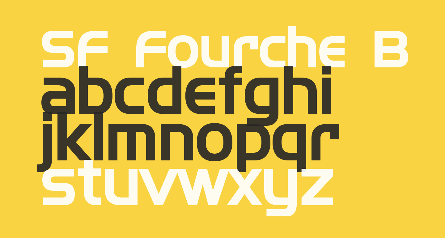 SF Fourche Bold free Font - What Font Is