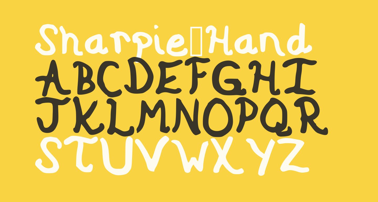Sharpie Hand free Font What Font Is