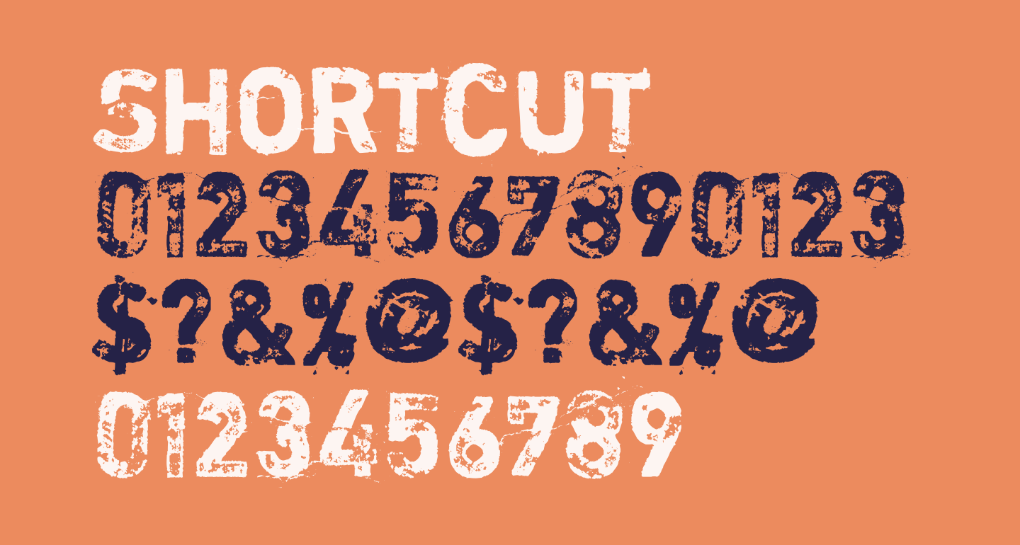 Shortcut free Font - What Font Is