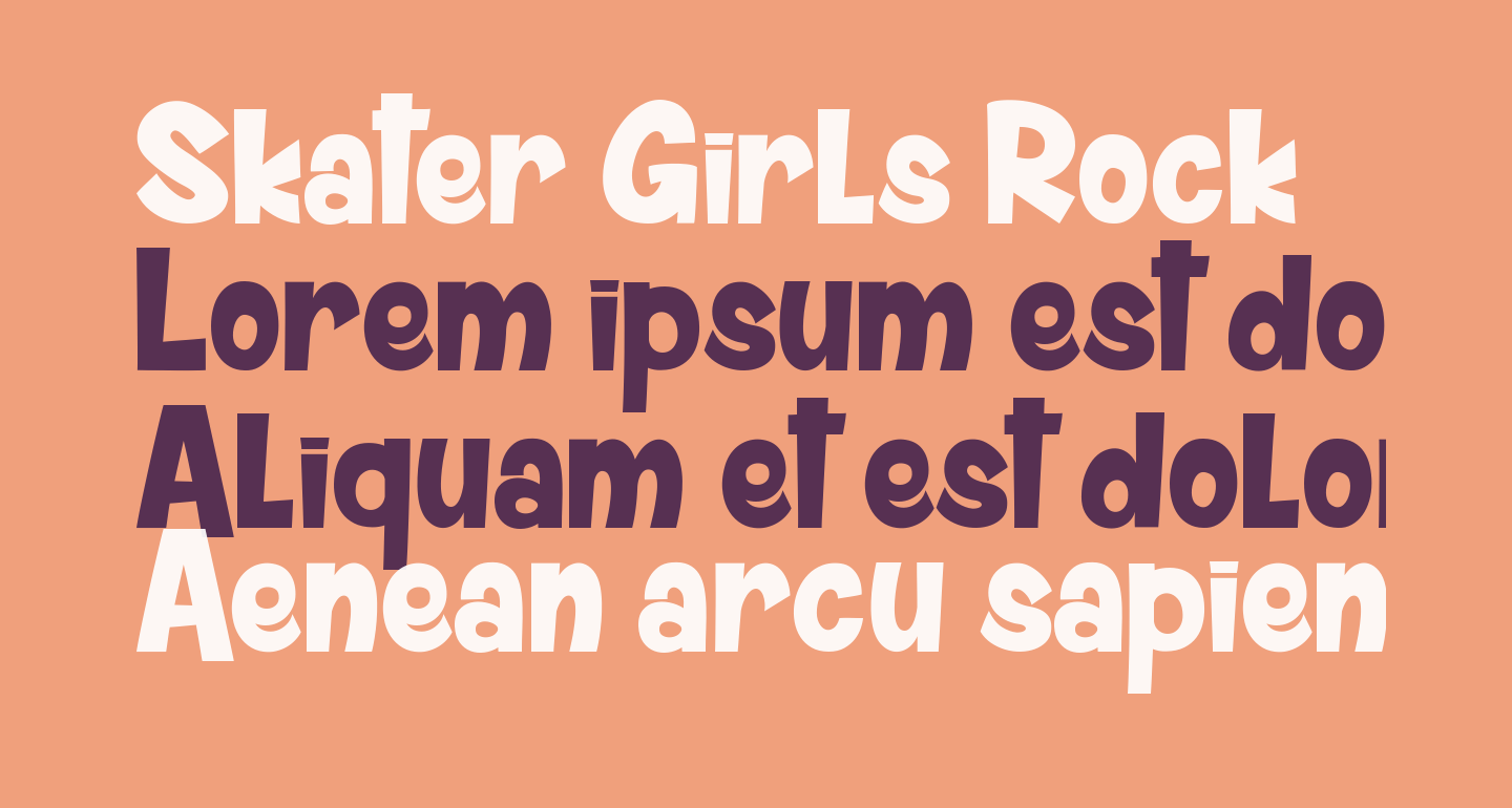 Skater Girls Rock free Font What Font Is