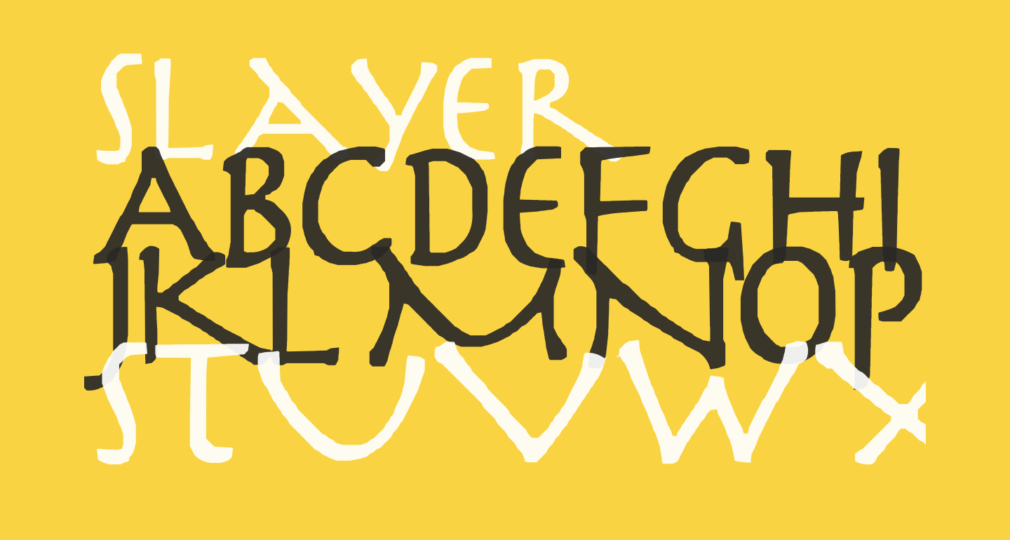 Slayer Free Font What Font Is