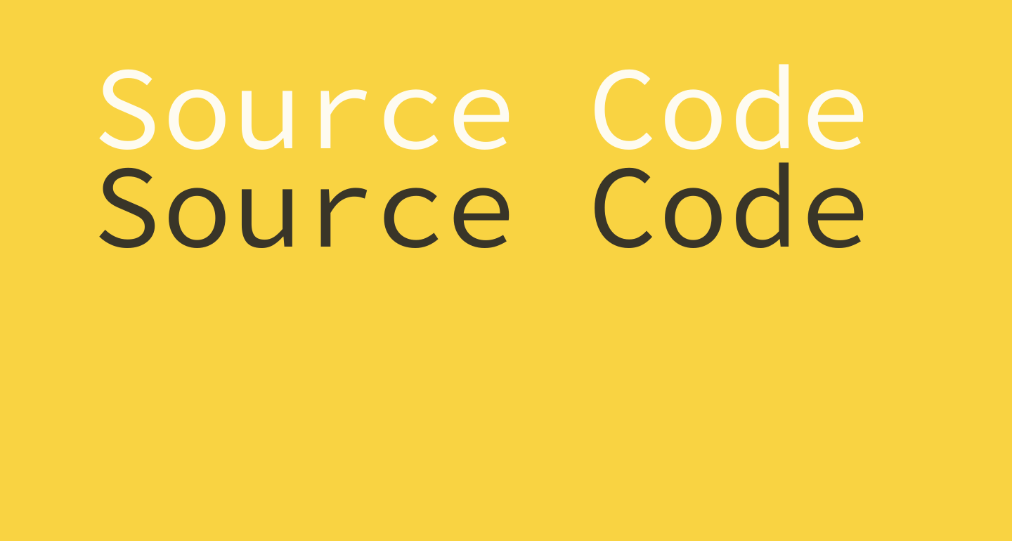 Source Code Pro free Font What Font Is