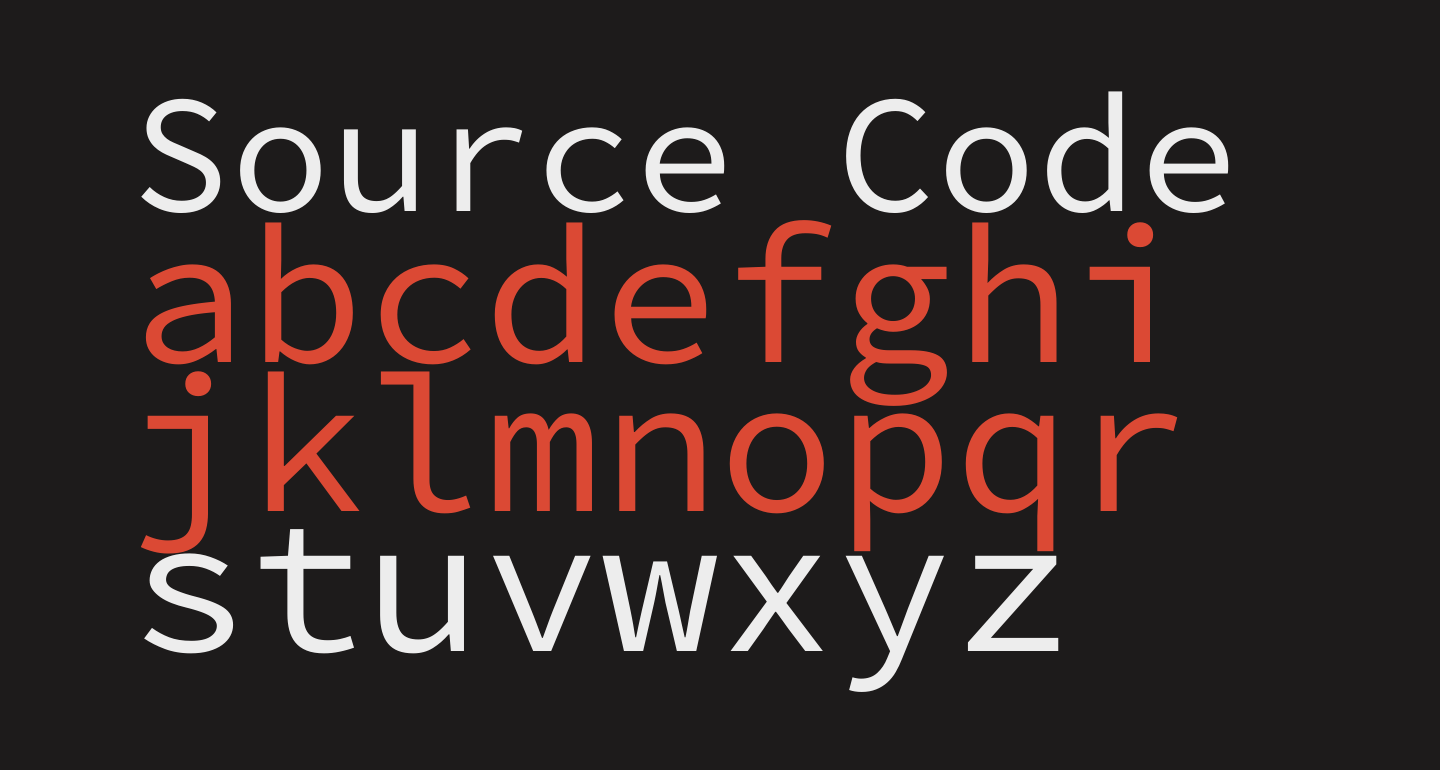 source code pro font