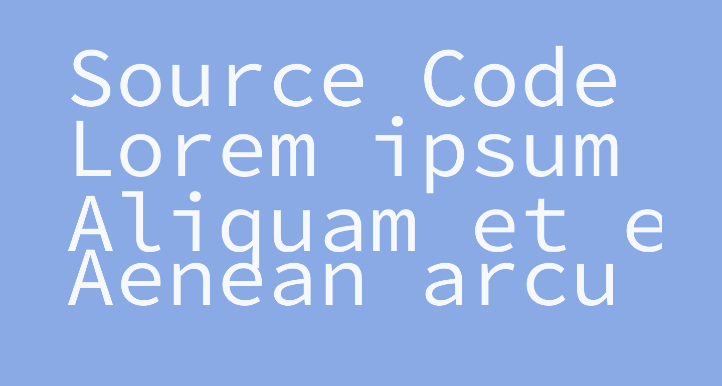Source Code Pro free Font - What Font Is