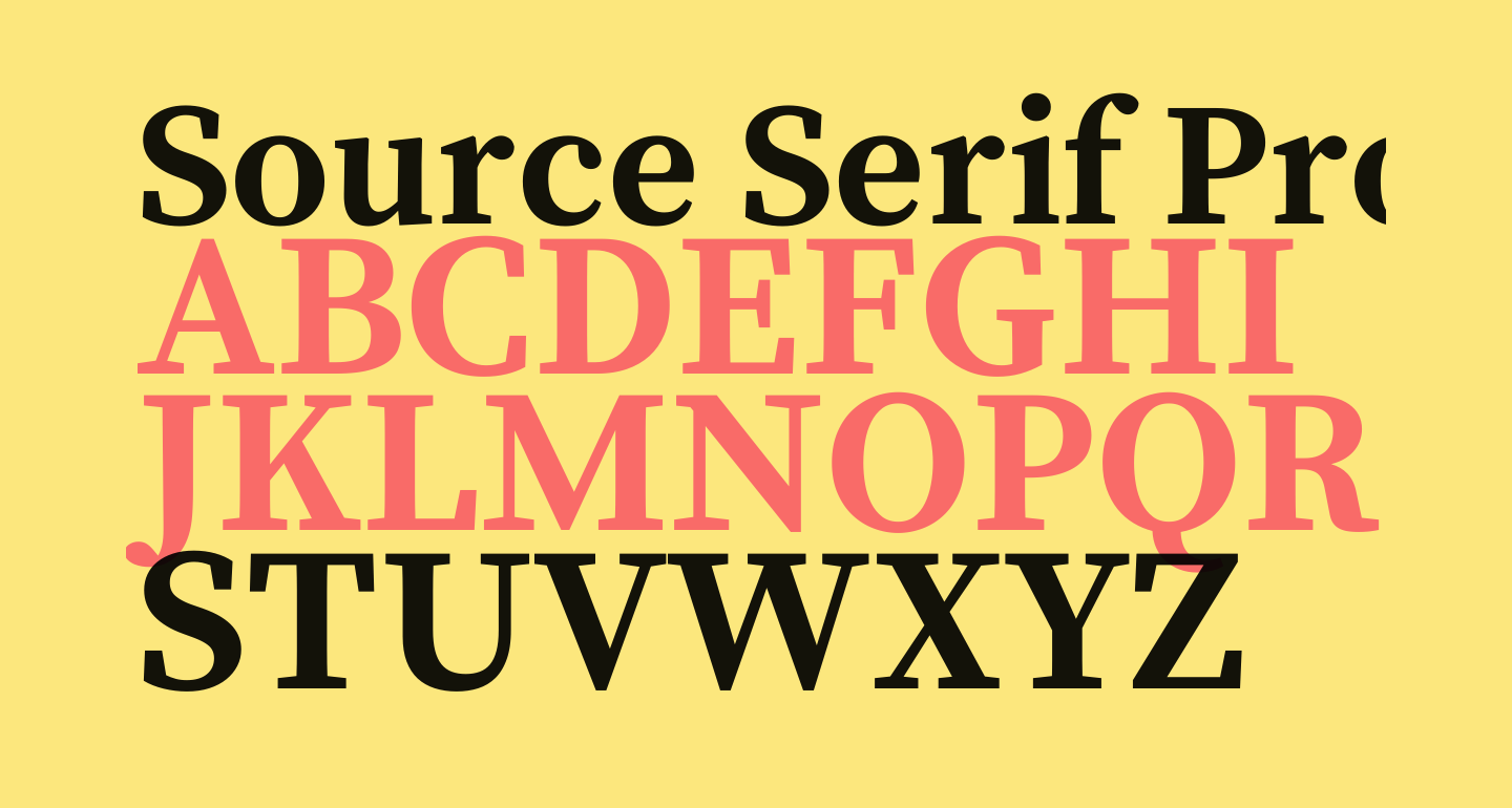 Source serif