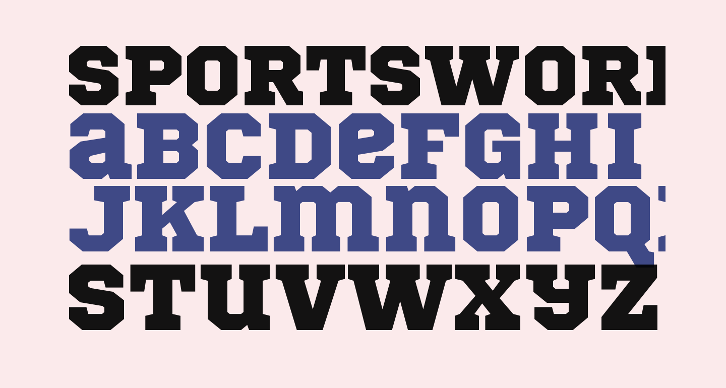 sportsworld font