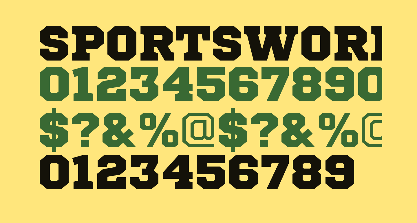 sportsworld font