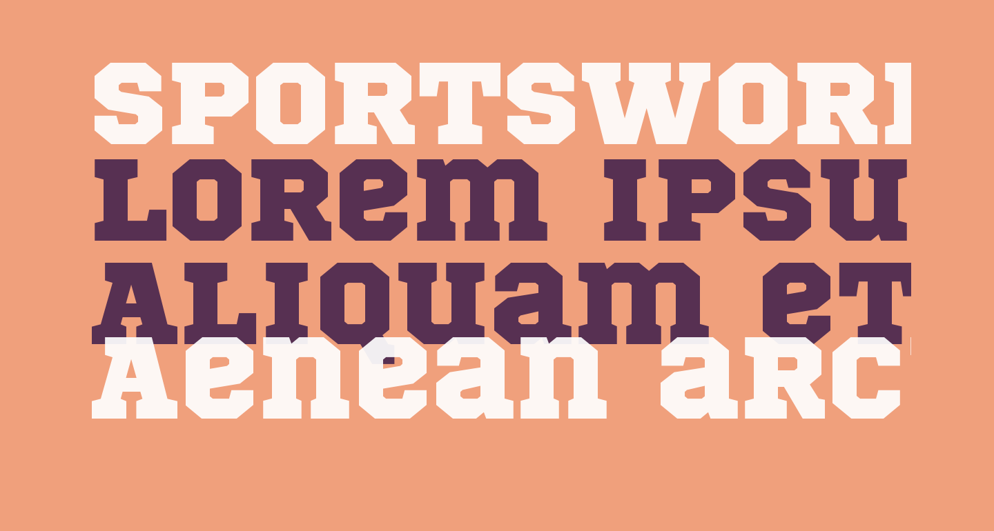 sportsworld font