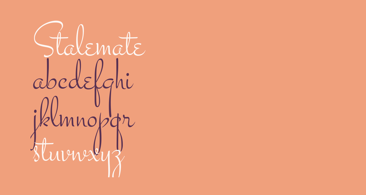 Stalemate free Font What Font Is