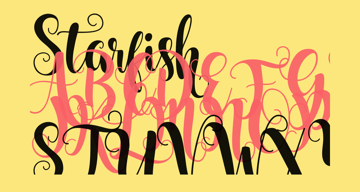 Starfish free Font What Font Is