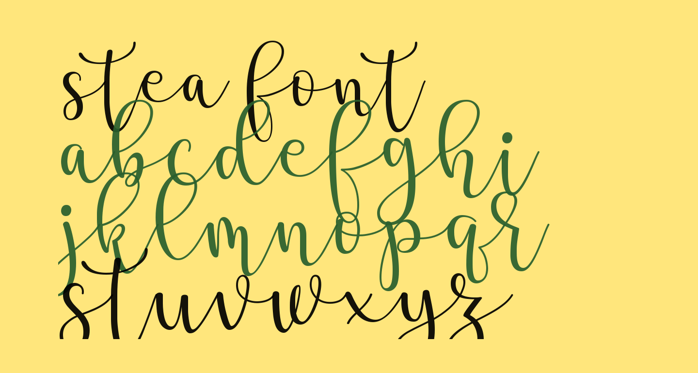 Stea free Font - What Font Is