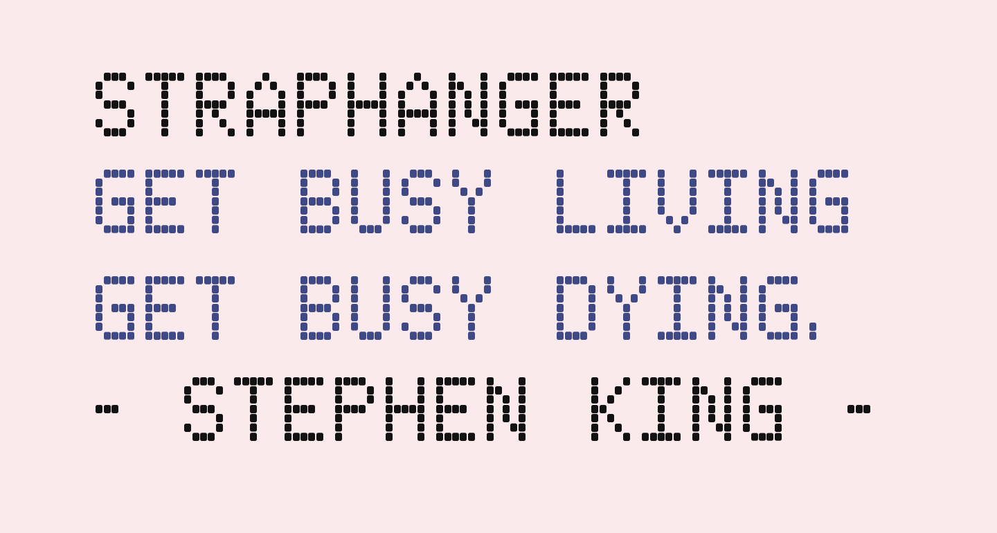 Straphanger free Font What Font Is