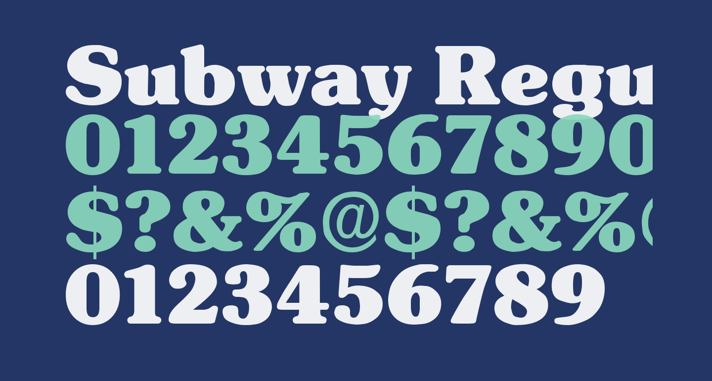 Subway Regular free Font What Font Is