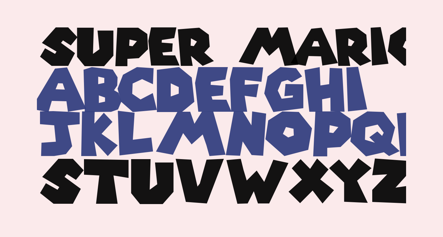 Super Mario 256 free Font - What Font Is