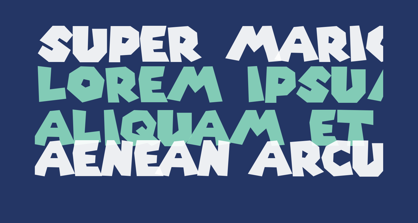 Super Mario 256 free Font - What Font Is