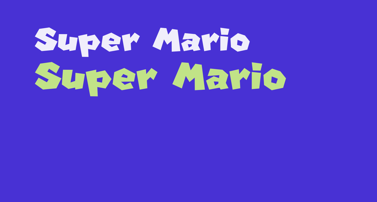 Super Mario free Font - What Font Is