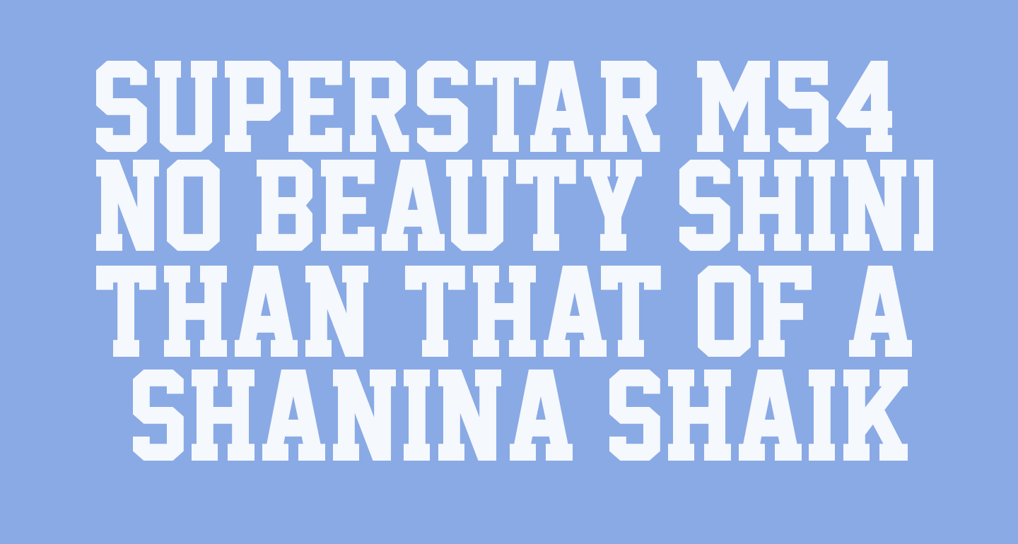 Superstar M54 free Font What Font Is