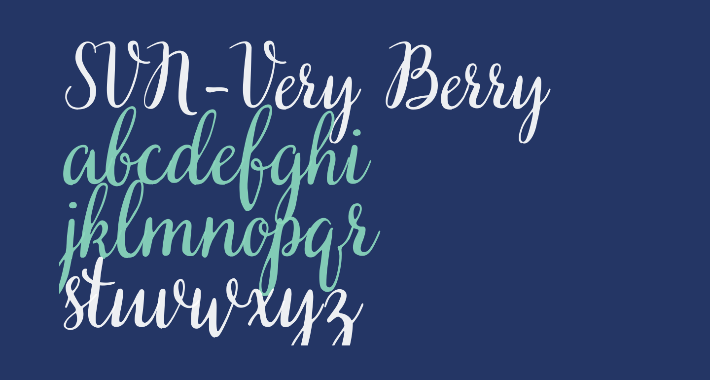 Svn very berry free font what font is