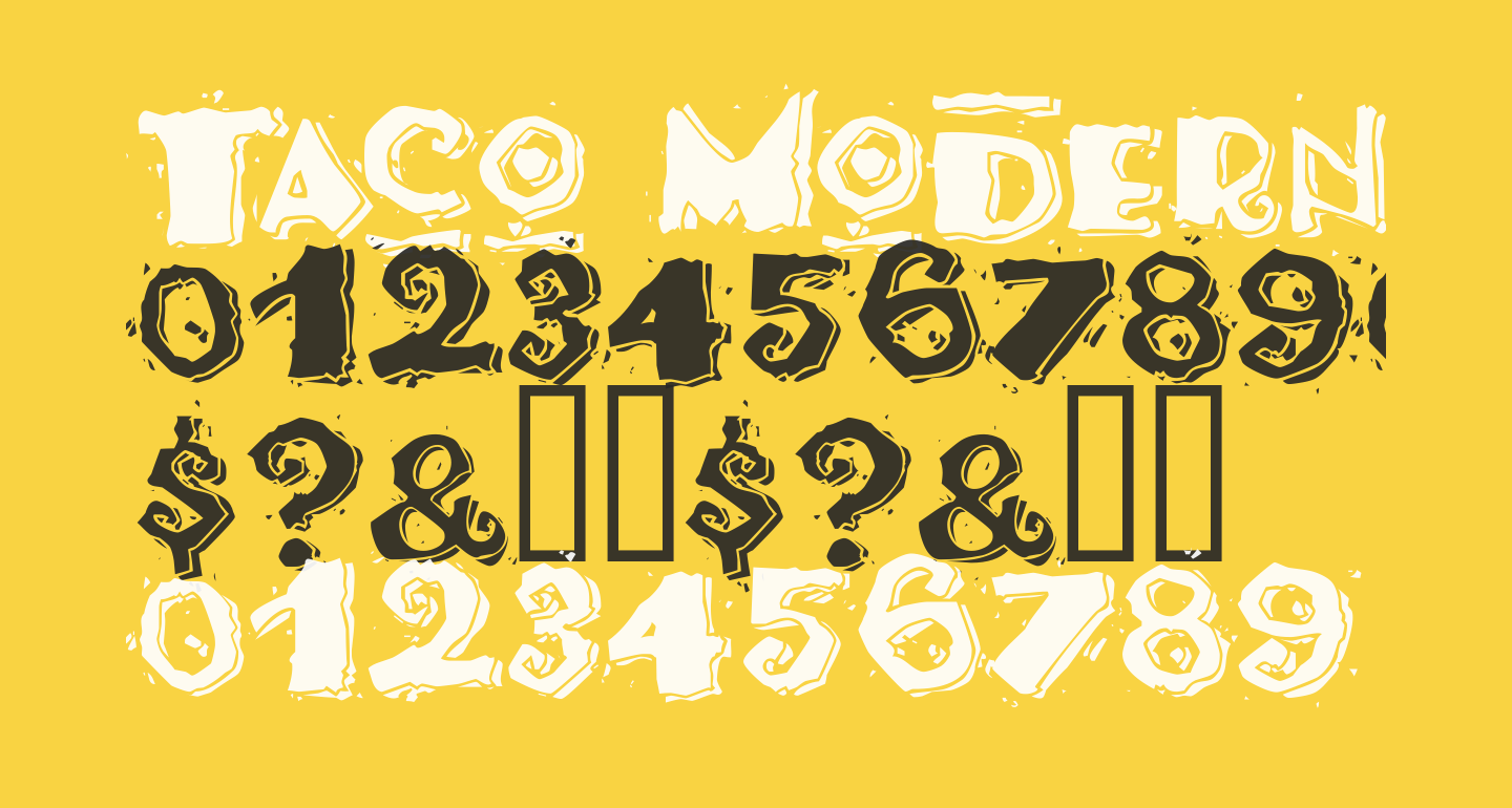 Taco Modern free Font What Font Is