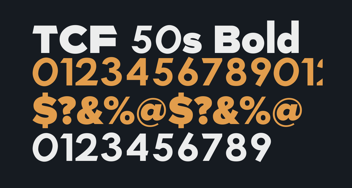 TCF 50s Bold free Font - What Font Is