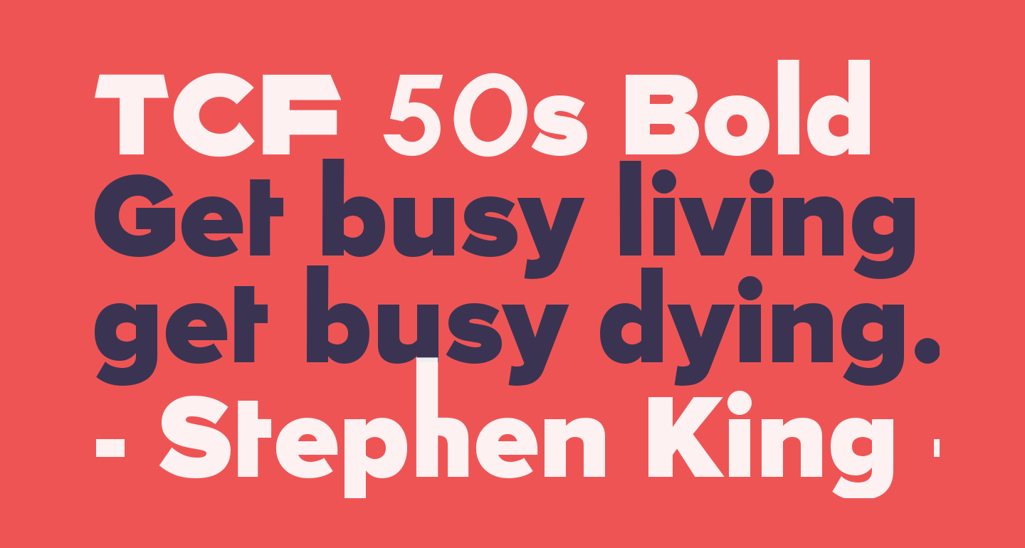 TCF 50s Bold free Font - What Font Is