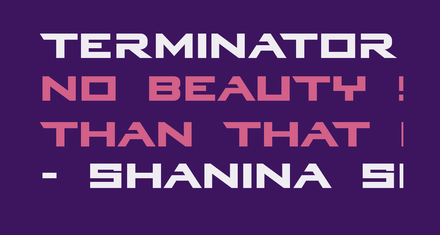 Terminator Genisys Free Font What Font Is