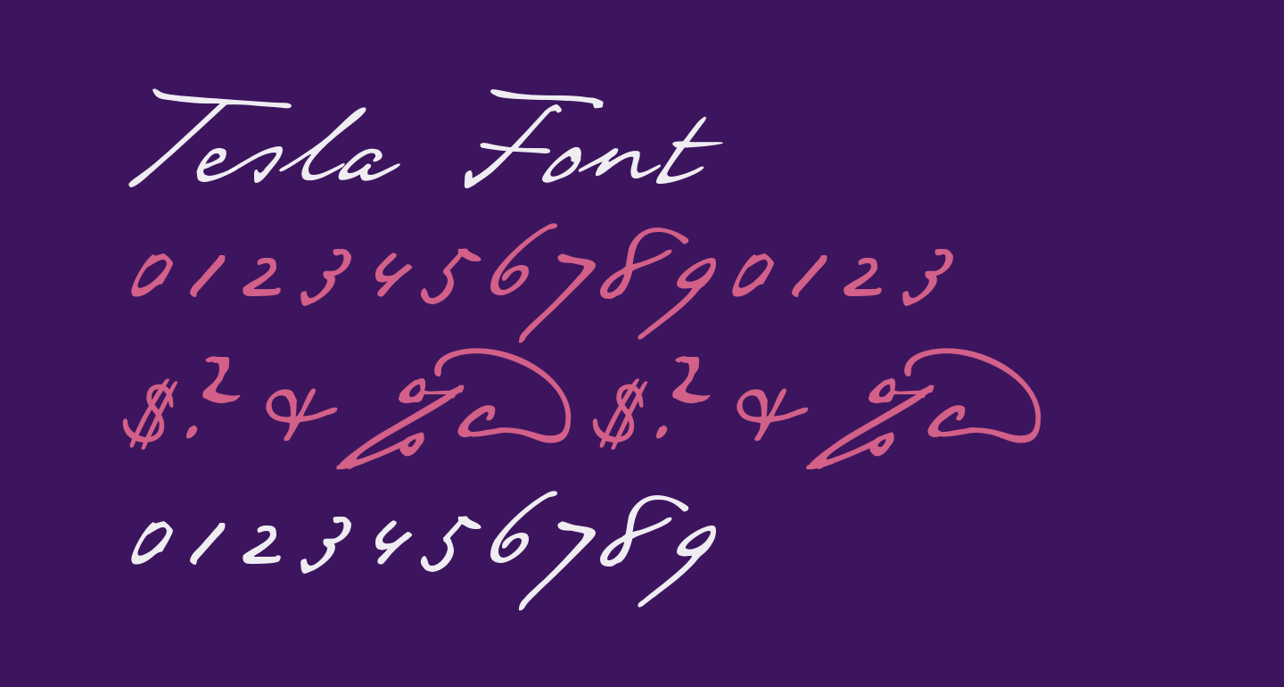 Tesla free Font - What Font Is