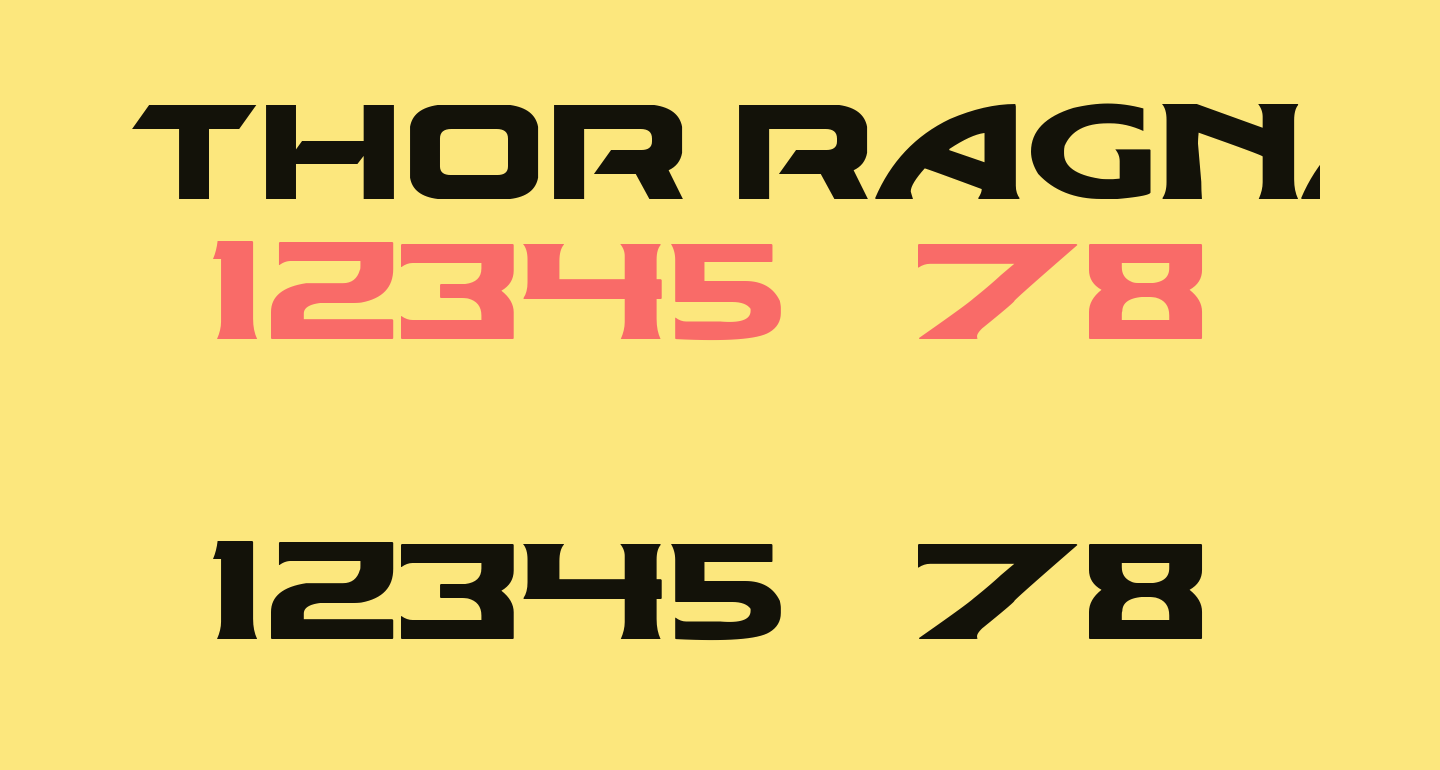 THOR Ragnarok free Font - What Font Is