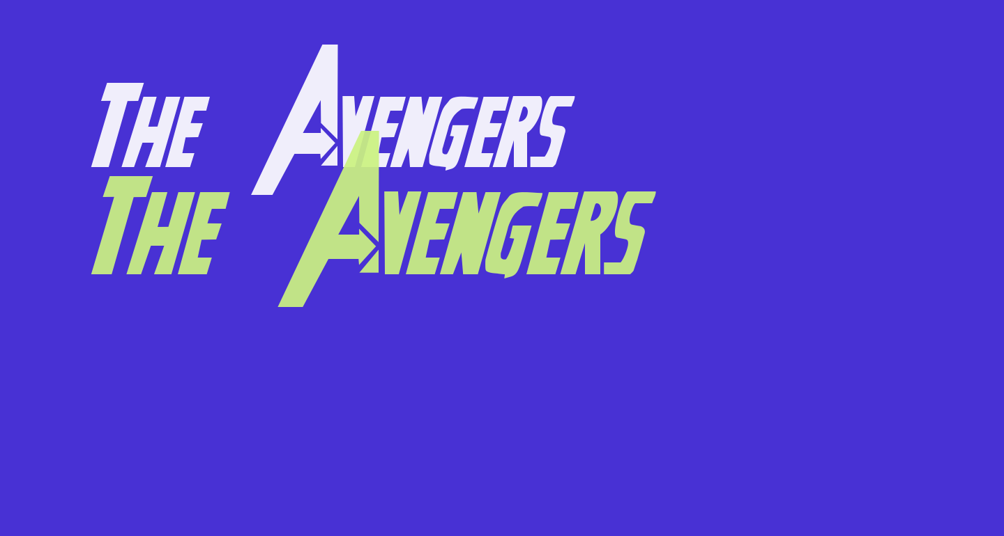 The Avengers free Font What Font Is