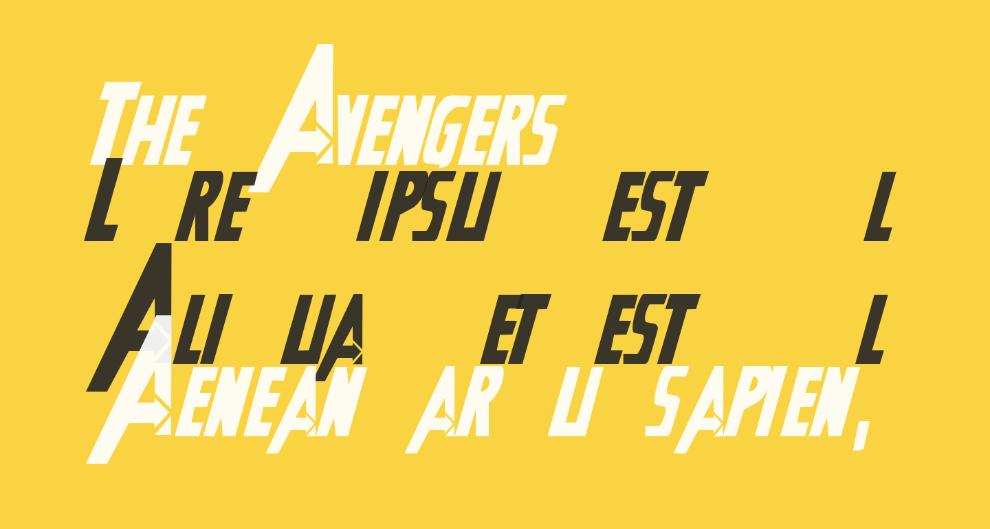 the avengers font pics