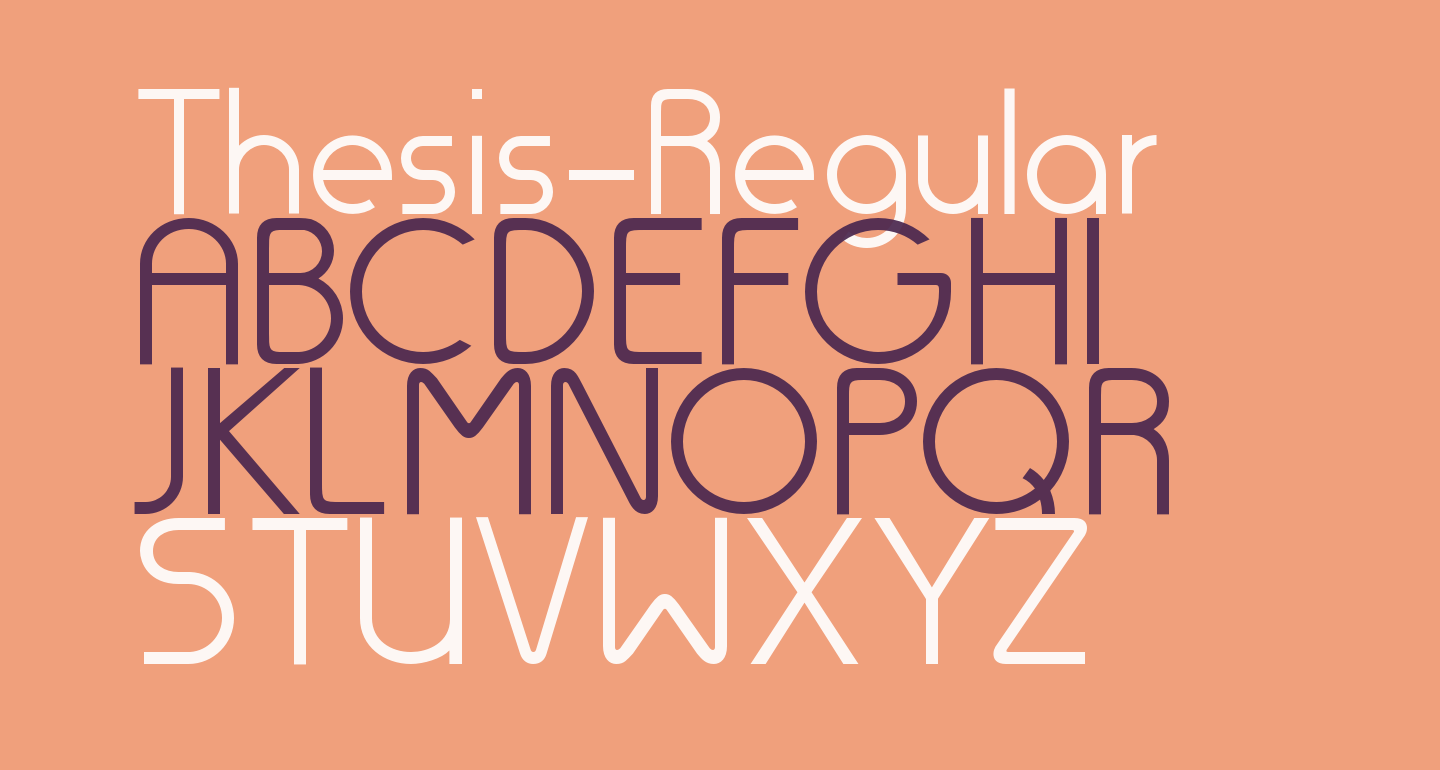thesis font name