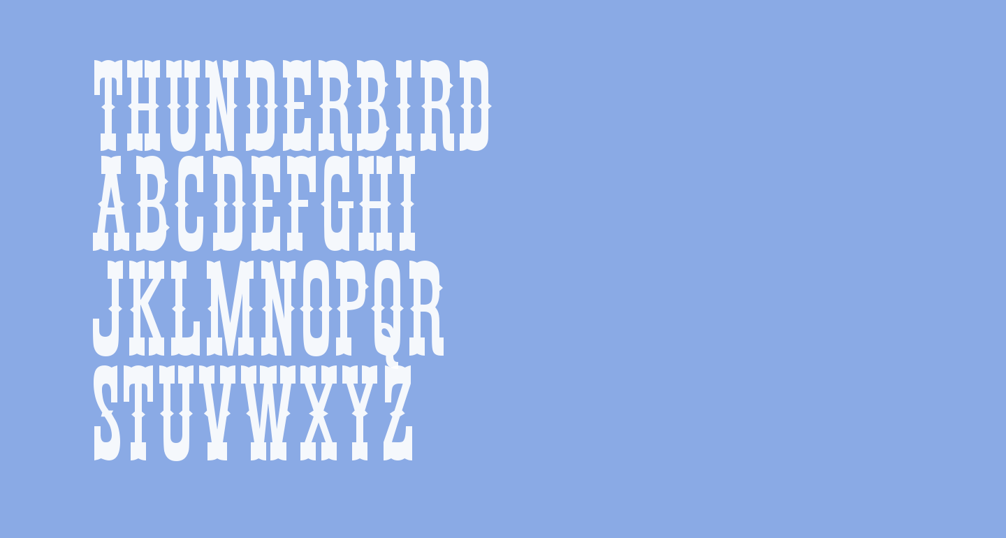 Thunderbird free Font - What Font Is