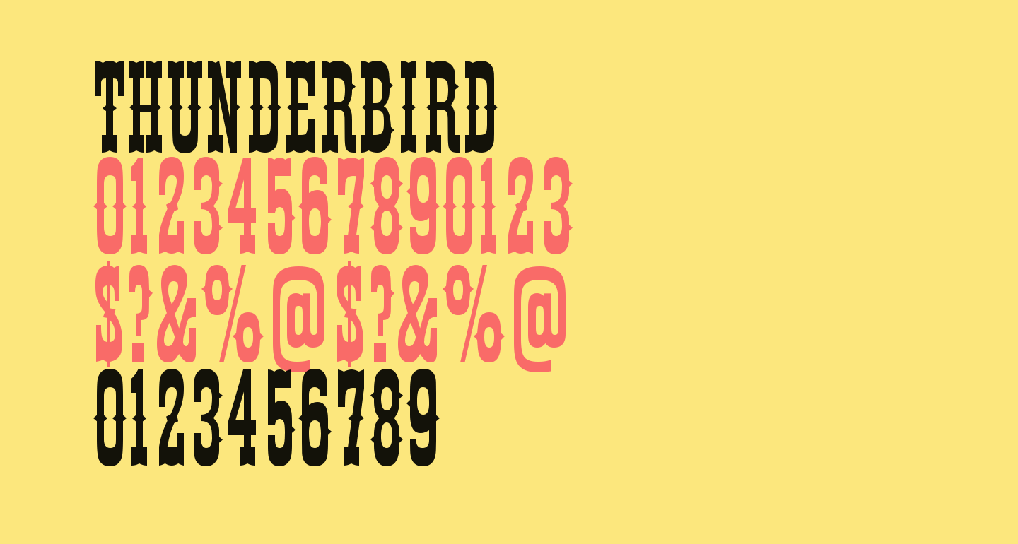 Thunderbird free Font - What Font Is