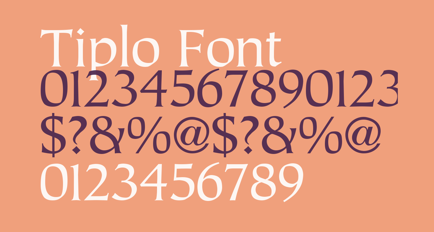 Tiplo free Font - What Font Is