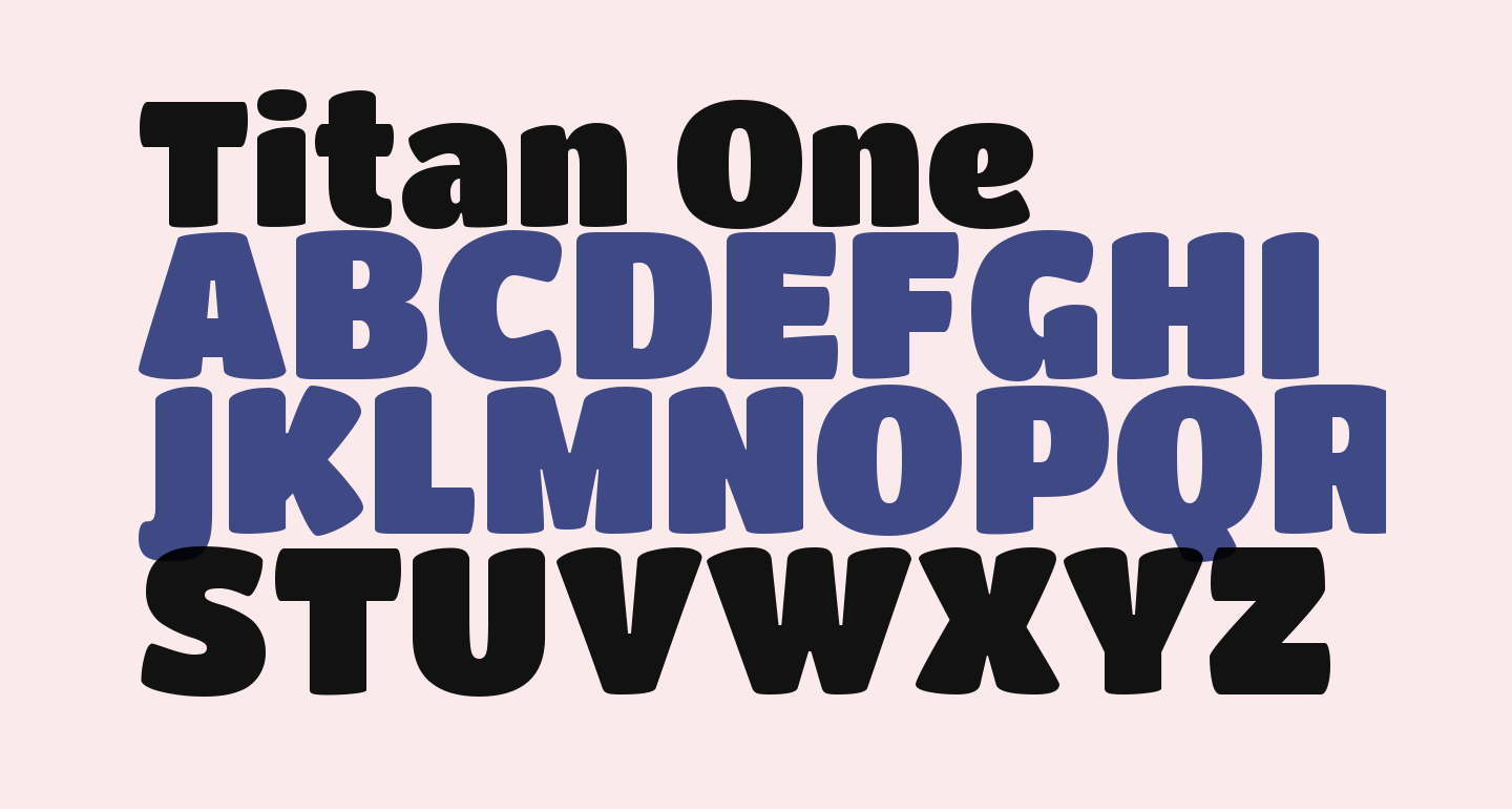 Titan One free Font - What Font Is