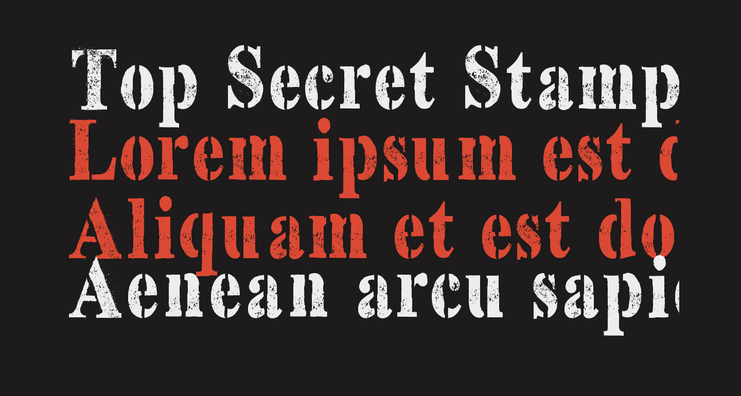 Top Secret Stamp free Font - What Font Is